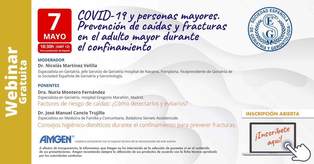 <p>COVID-19 y personas mayores. Prevención de caídas y fracturas en el adulto mayor du